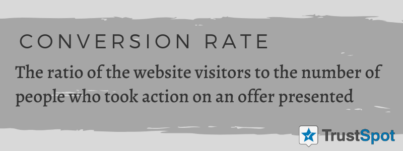 What is conversion rate?