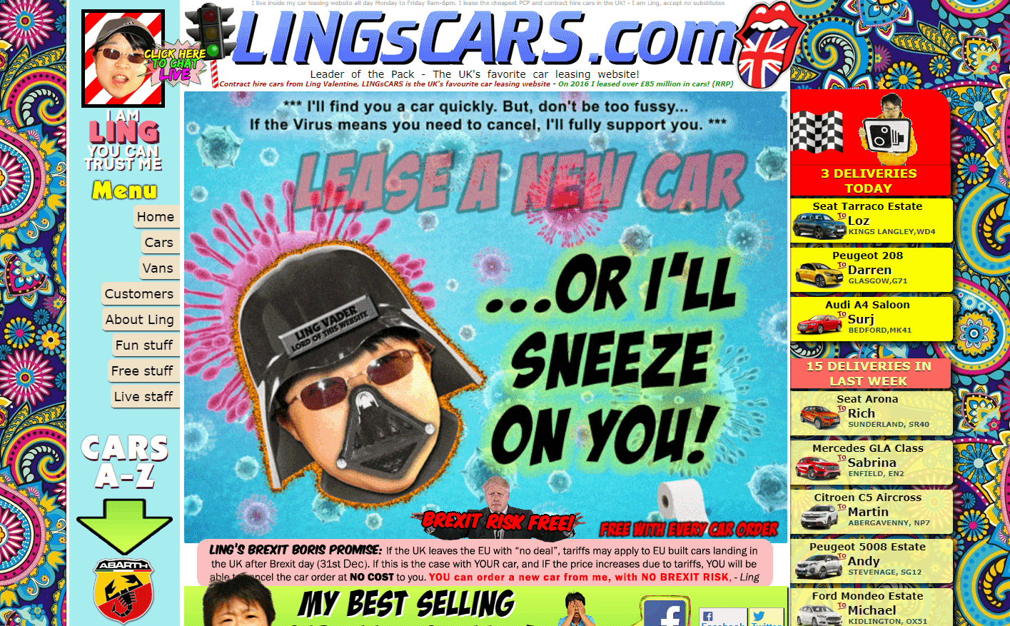 Lingscars as an example pf a bad website