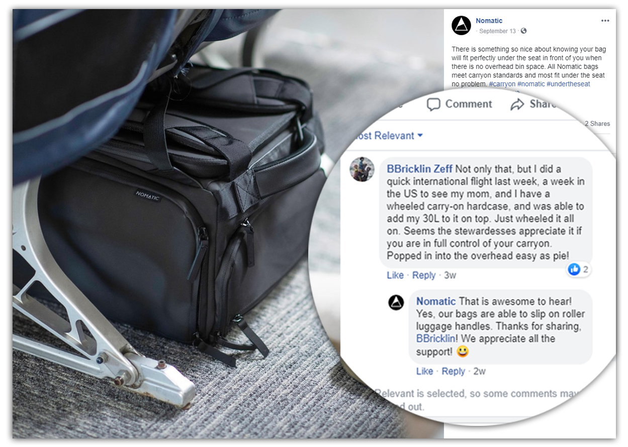social media post by nomadic