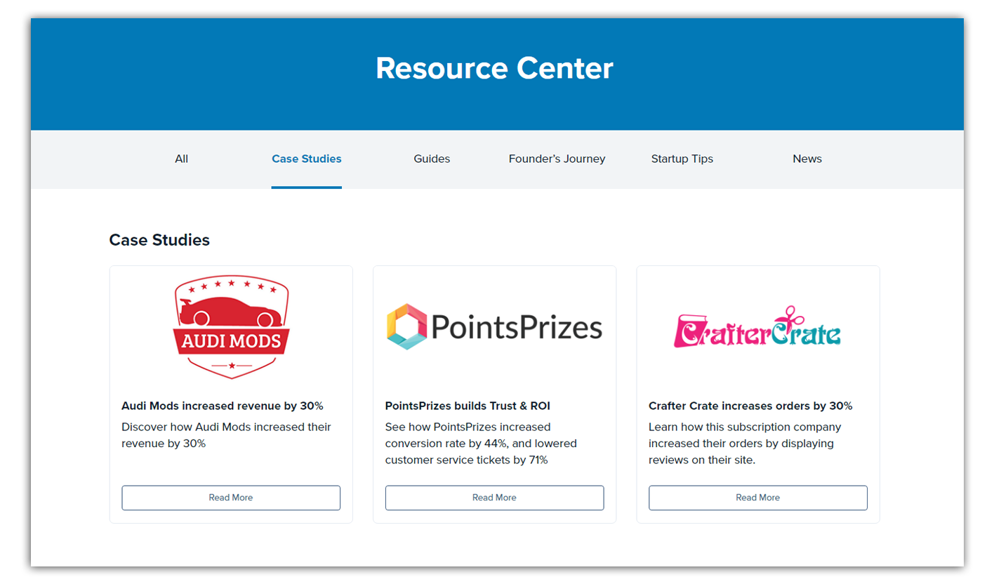 trustspot case studies on resource center